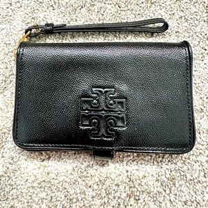 Authentic Tory Burch black wristlet